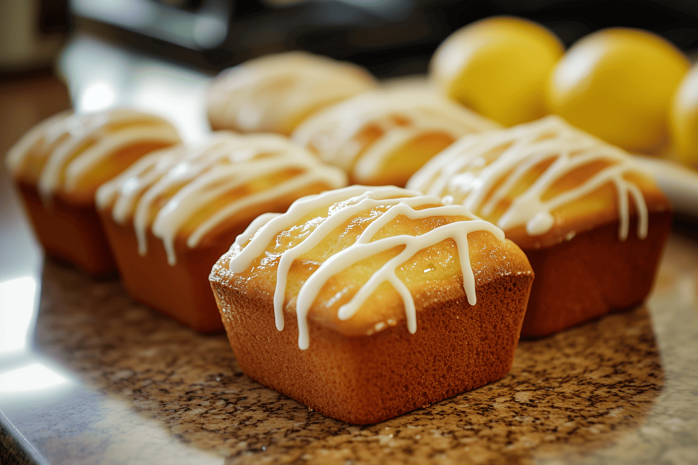 An image of the protein lemon mini loafs