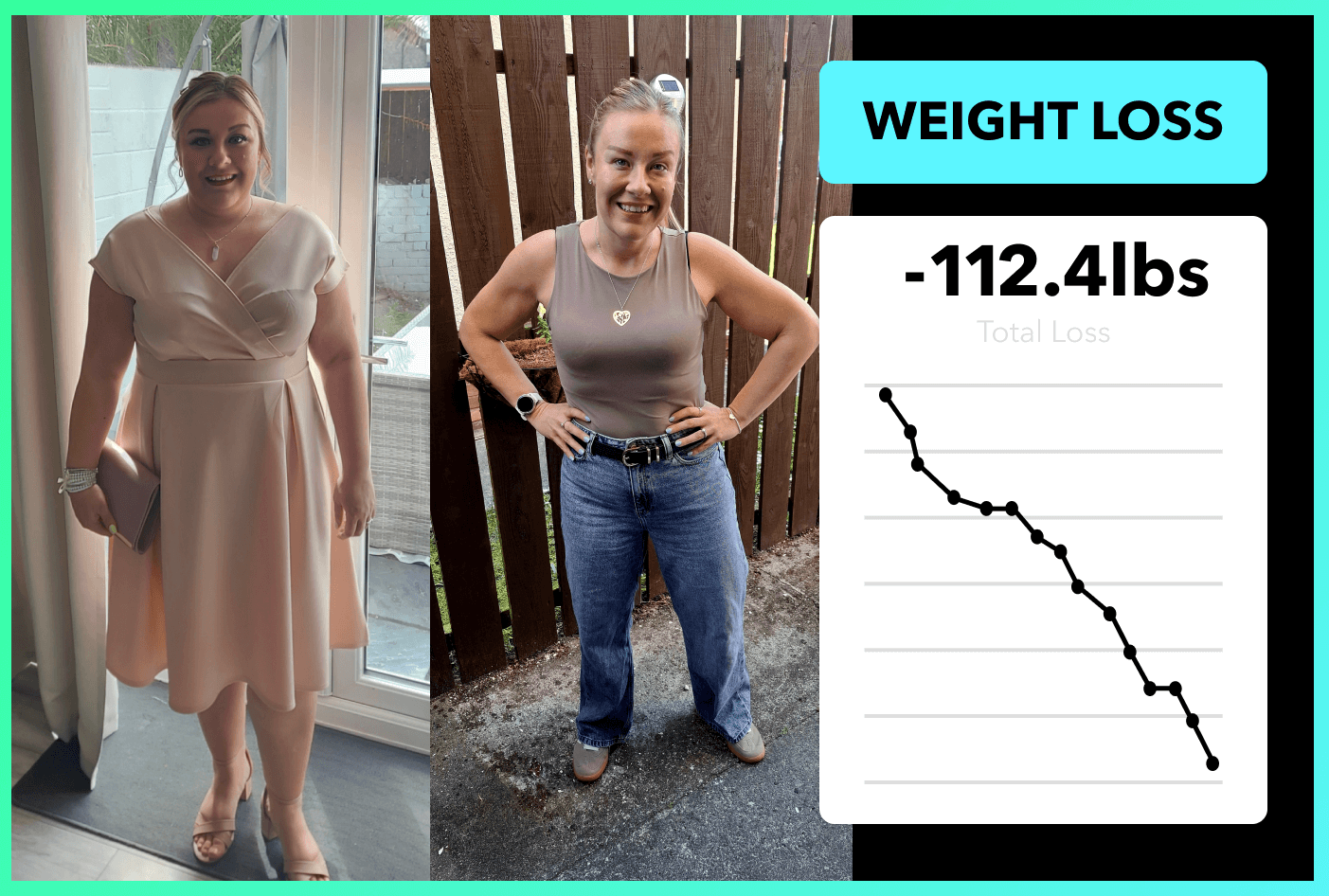 Natasha lost 112.5lbs with Team RH!