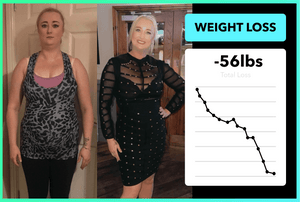 Leoni lost 56lbs with Team RH!