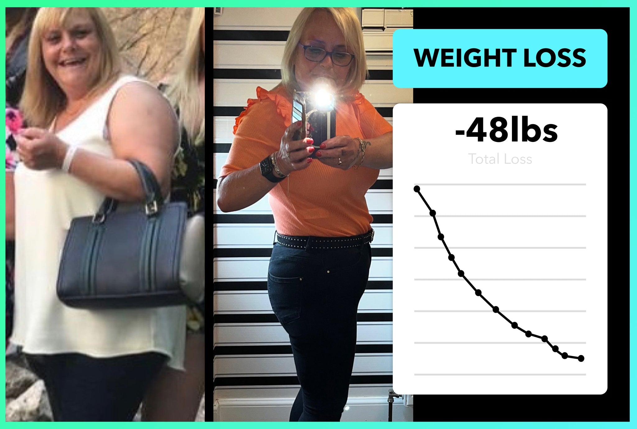 Debbie has lost 48lbs on Team RH