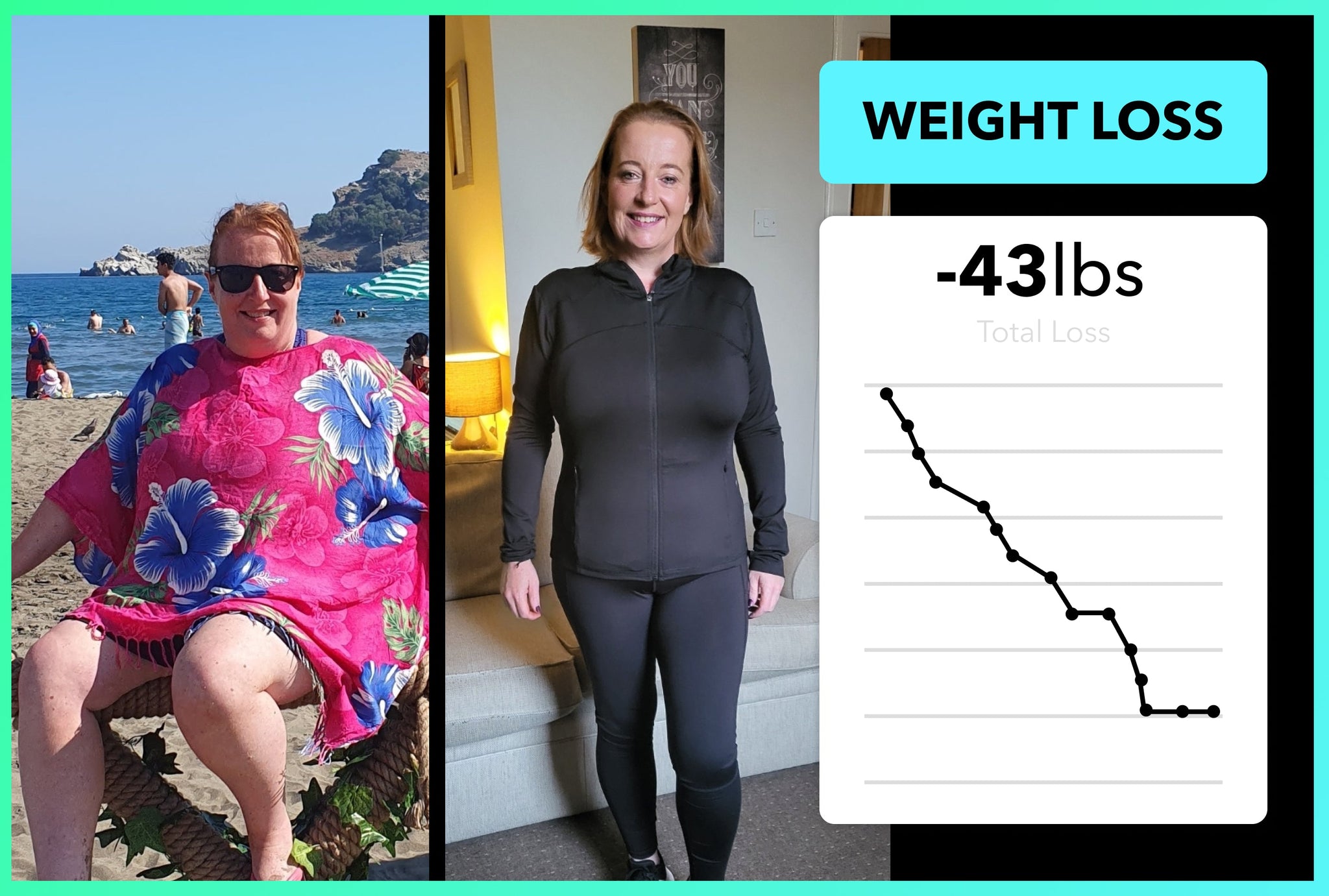 Gillian has lost 43lbs with Team RH!