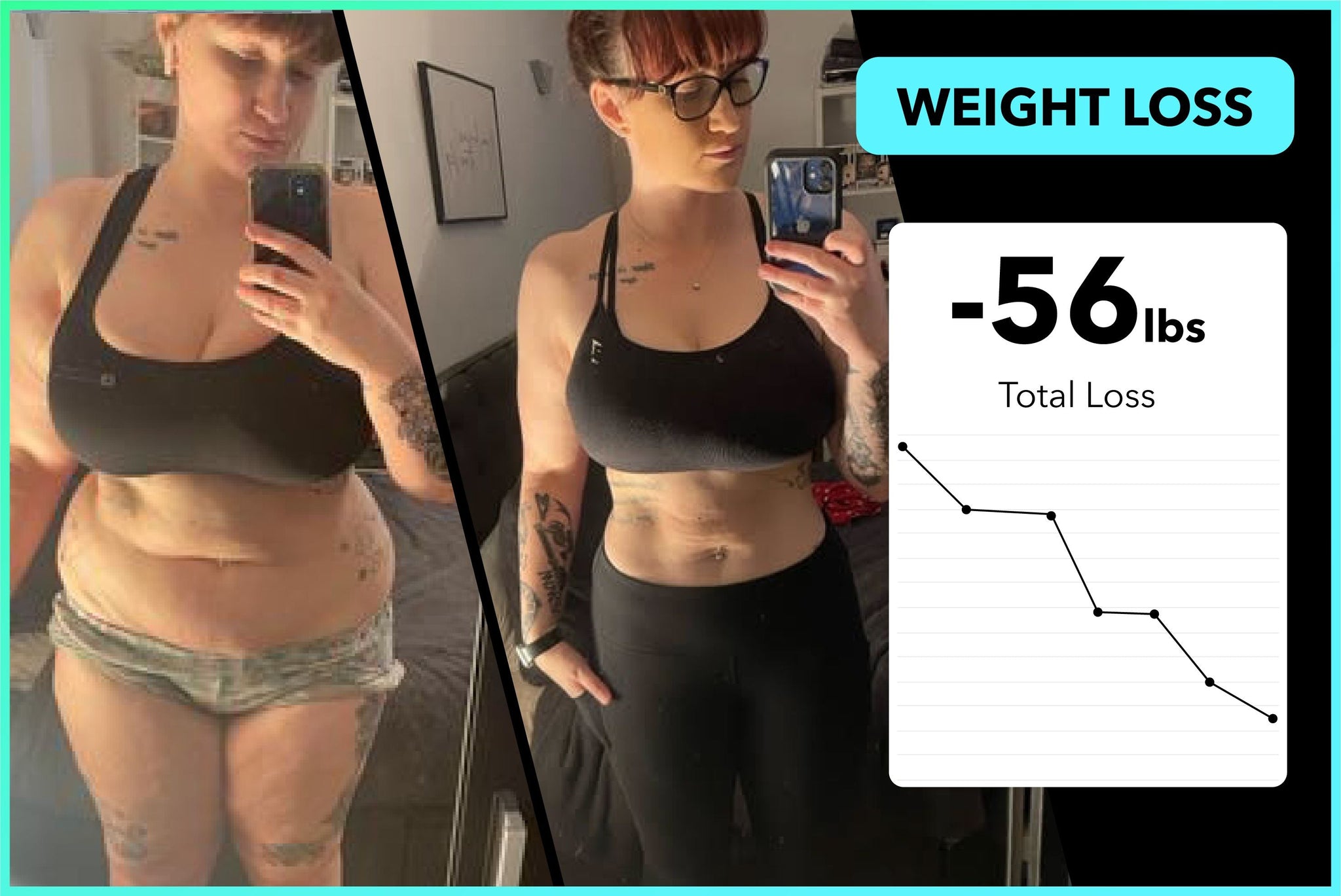 Jaye has lost 56lbs in 5 months with Team RH