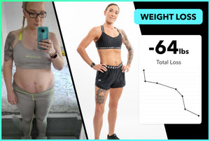 Jenna has lost a crazy 64lbs!