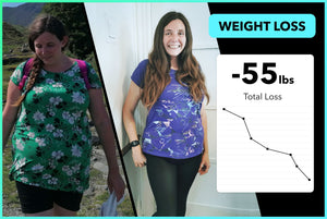 Justine lost over 55lbs with Team RH