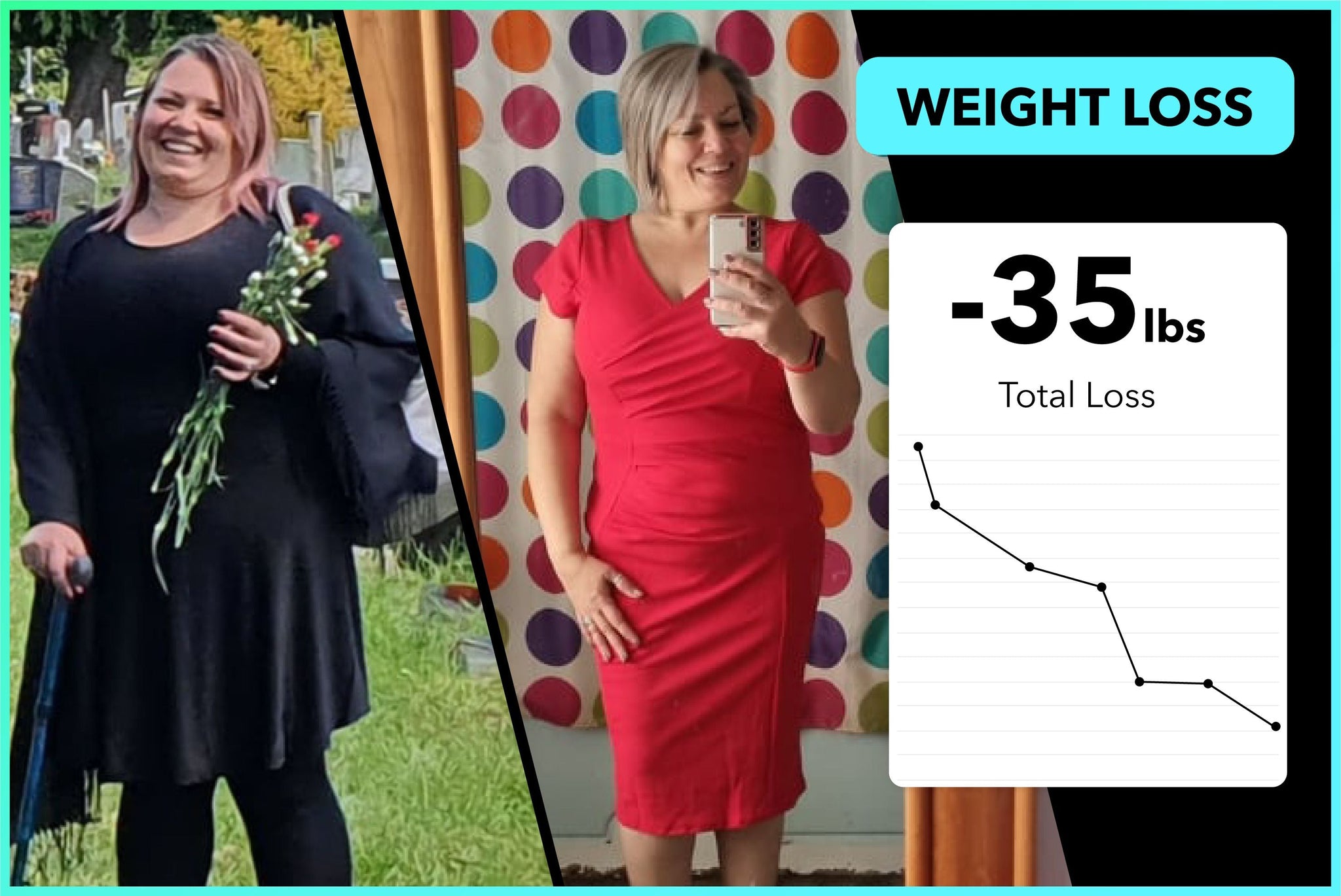 Leah lost 35lbs with Team RH!