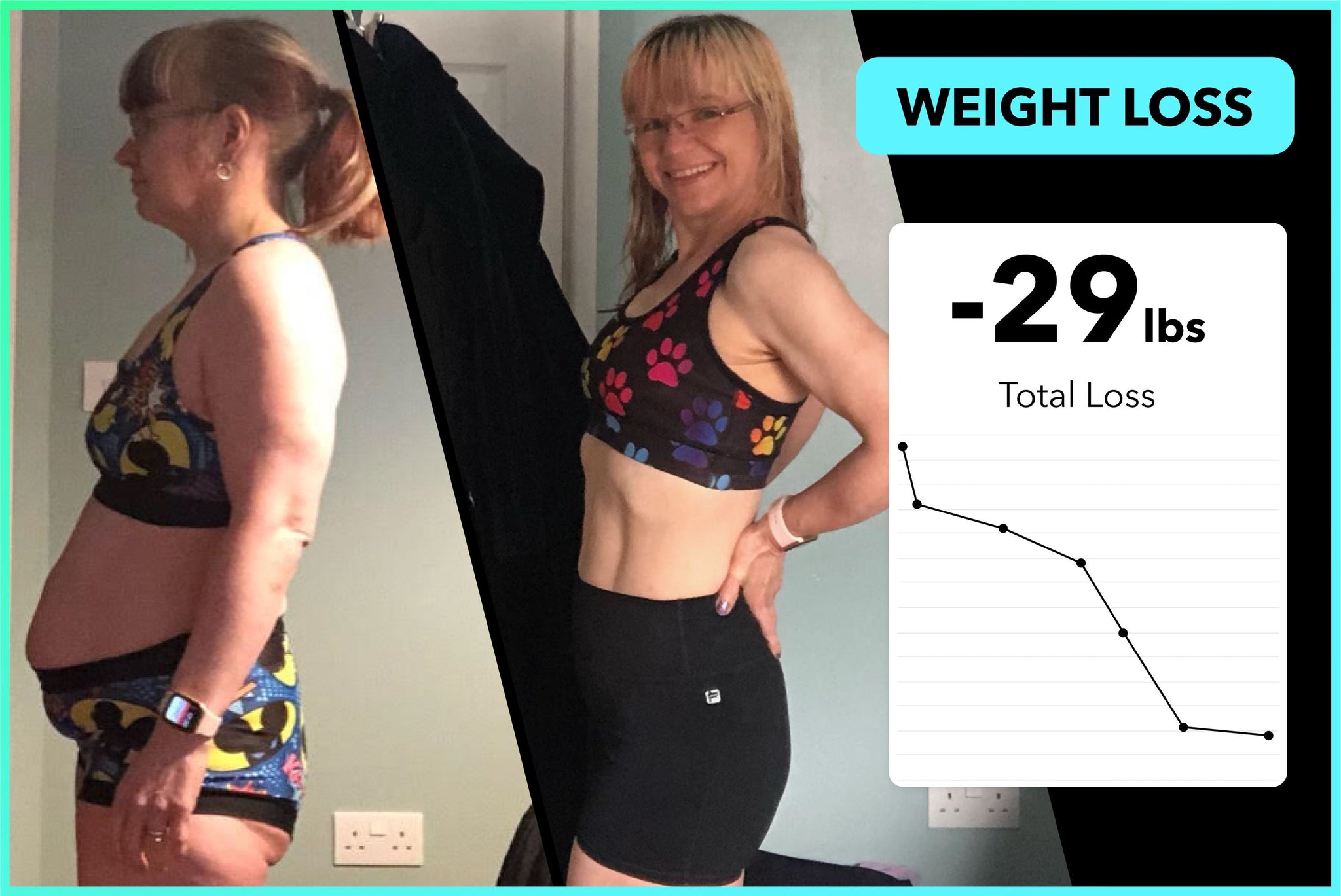 Natasha lost 29lbs with Team RH on the Life Plan
