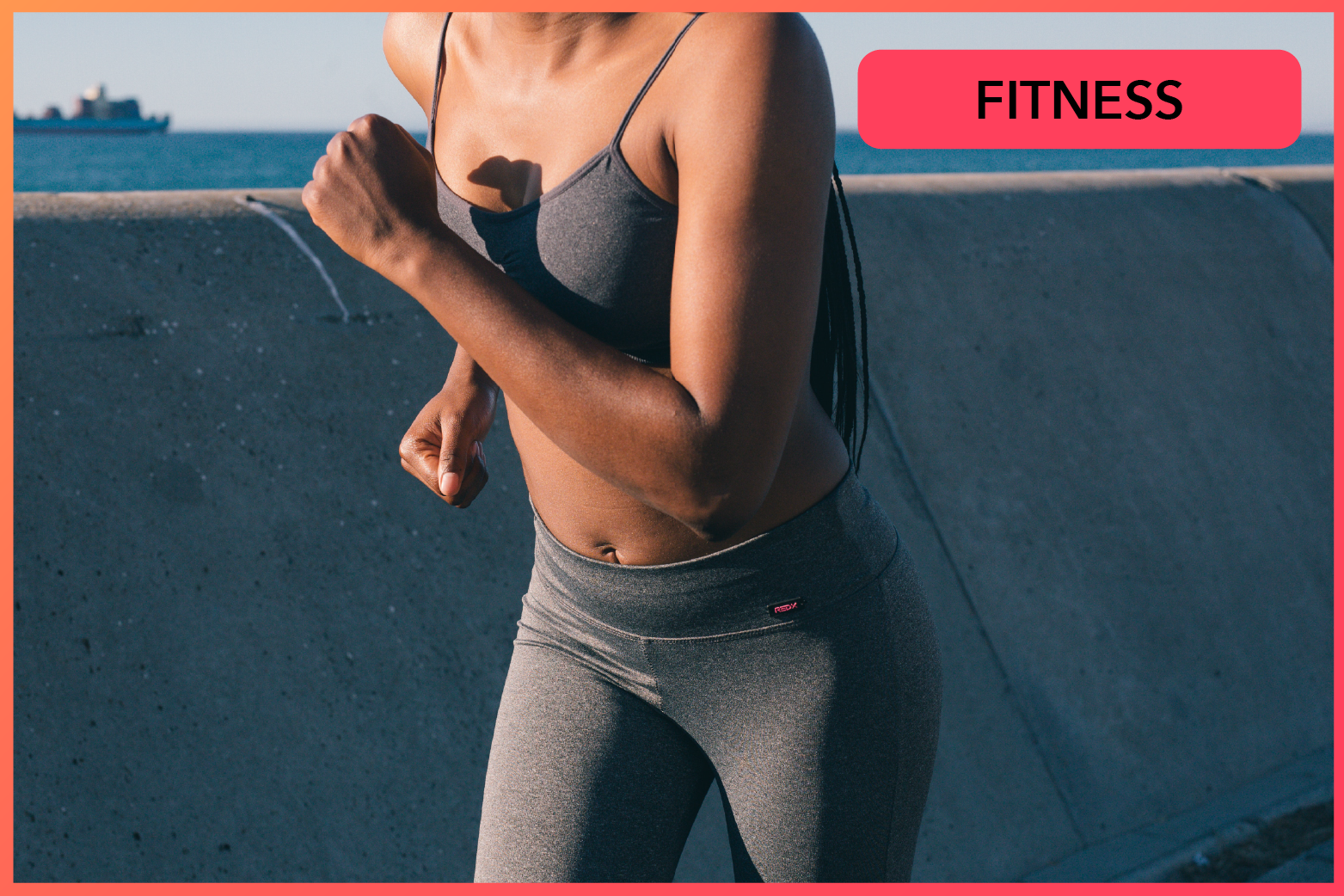 photo of a woman jogging