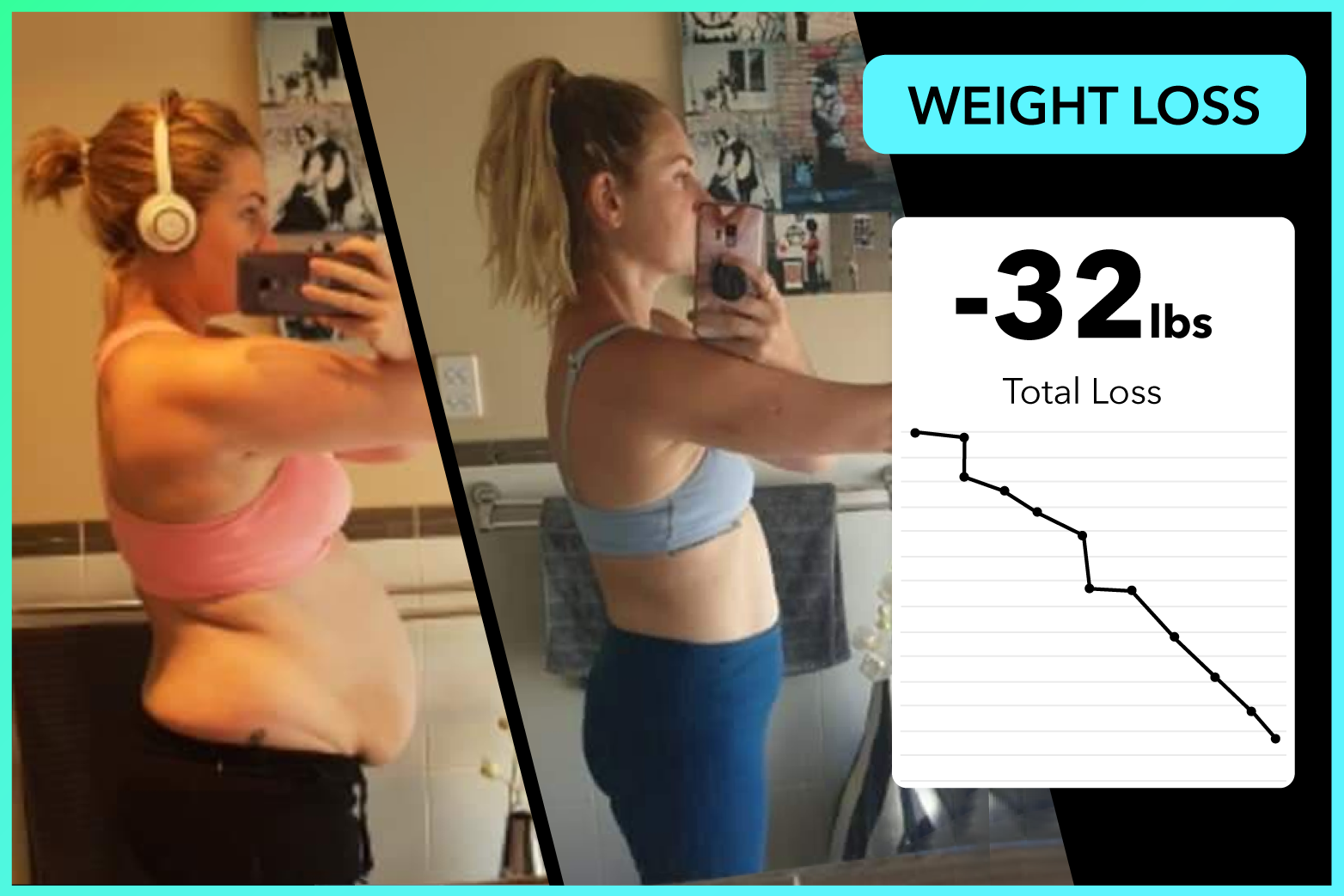 Leigh is down 32lbs with Team RH