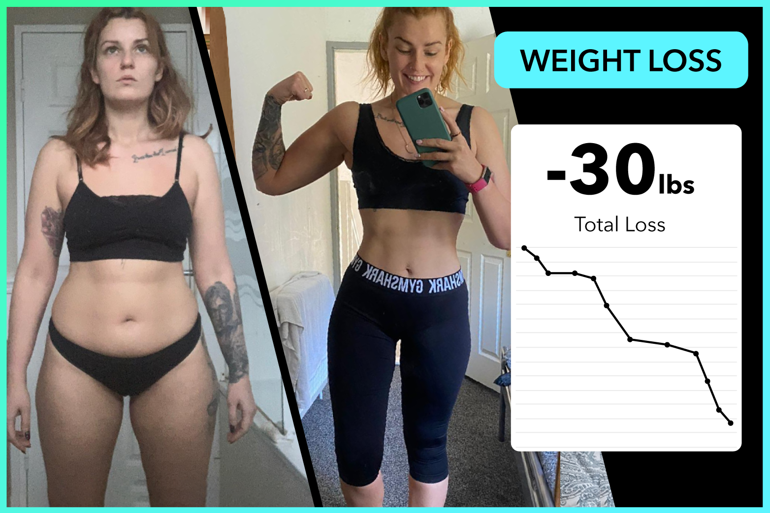 Steph lost over 30lbs with Team RH