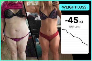 Tiffany has lost 45lbs with Team RH