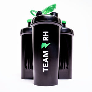 Team RH Black Protein Shaker Bottle