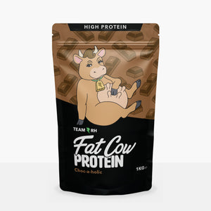 fat cow chocolate whey protein isolate powder - team RH