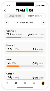 Team RH App - nutrition tracking 