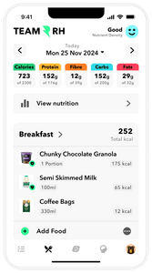 Team RH App - food tracker