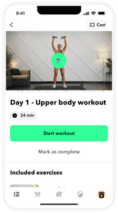 Team RH App - workouts